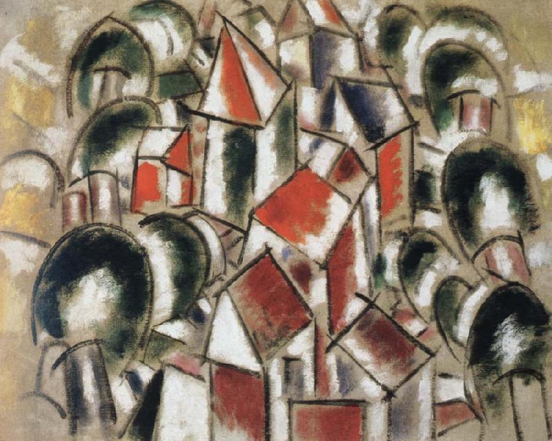 Fernand Leger village in the forest